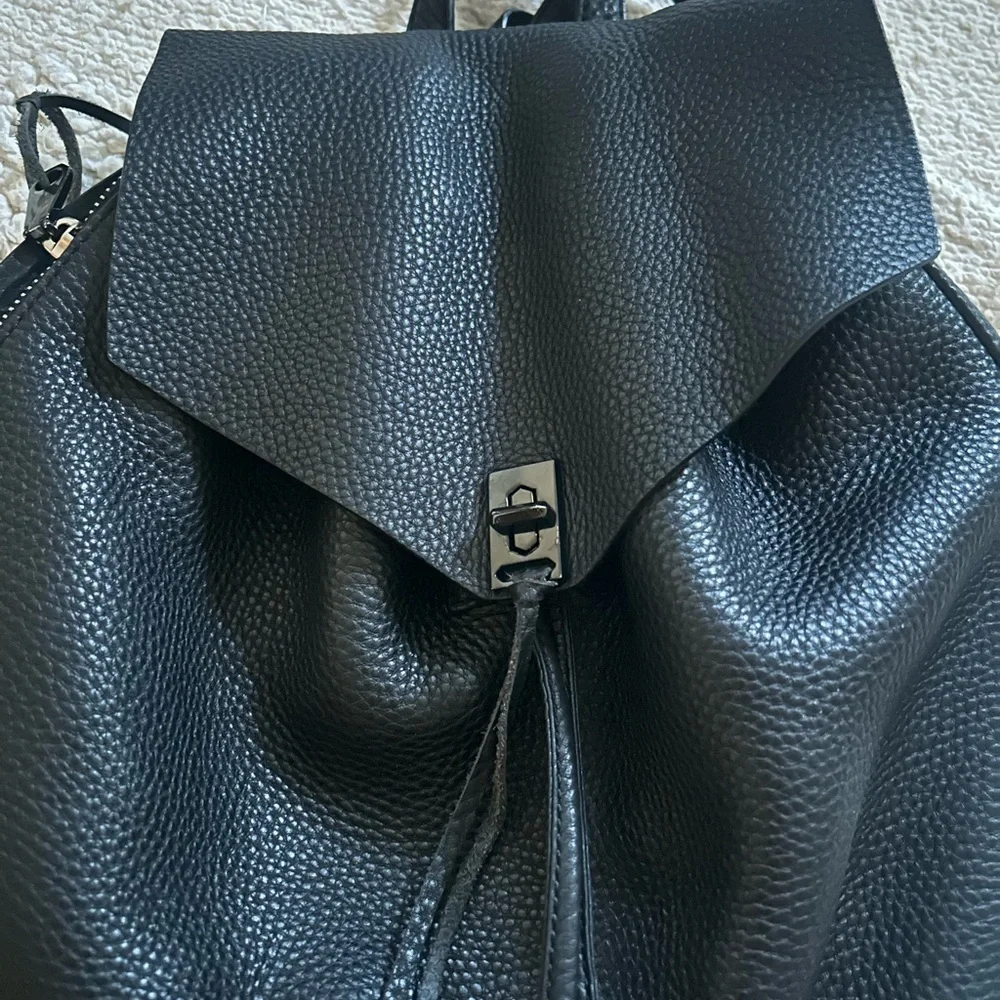 Rebecca Minkoff Black Leather Backpack - Picture 2 of 5